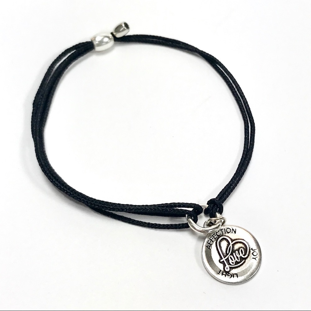 Alex and Ani Kindred Cord “Love” Charm Bracelet